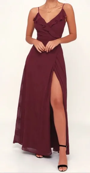 Lulus Side Slit Maxi Dress thumbnail 1