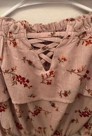 American Eagle Off-Shoulder Crop Top thumbnail 3