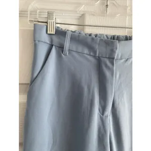Pazzo Tapered Trouser Pants Womens Size‎ S Light Blue Career Officecore Elastic thumbnail 2