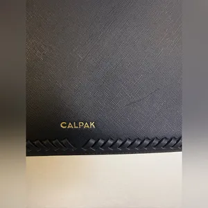 Calpak Kaya Black Laptop Backpack Gold Accents thumbnail 2