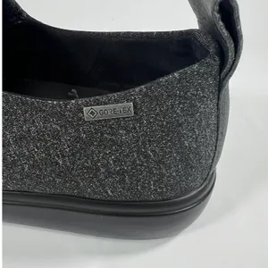 ECCO Soft 7 Gore-Tex Slip On Sneakers Women's US‎ 8 Black Waterproof Extra Width thumbnail 8