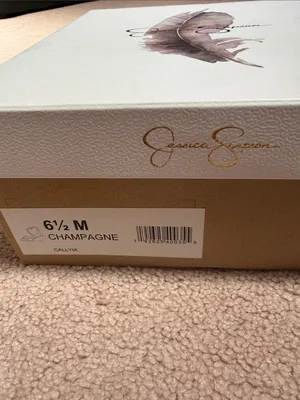 Jessica Simpson Callyia Heels Wedges Sparkle Glitter Champagne thumbnail 6