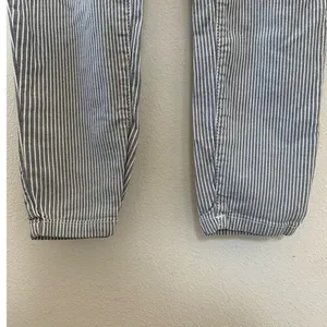 FREE PEOPLE Blue‎ White Striped Skinny Slim Leg Pants thumbnail 4