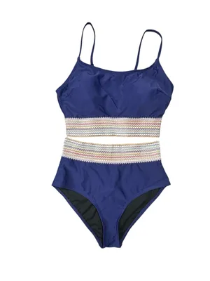 Women’s Navy Blue 2-Piece Bikini Set High-Waisted Swimwear Size M thumbnail 2