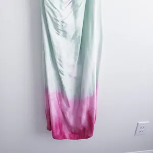 Zara Tie Dye Ombre Midi Shine Slit Strappy Dress thumbnail 6