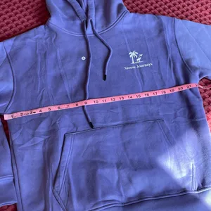 Moose Journeys Purple Fleece Pullover Hoodie Logo Kangaroo Pocket Size S thumbnail 7