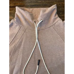 Varley‎ Atlas Sweatshirt Womens Medium Ash Rose Pink Side Zip Funnel Neck thumbnail 7