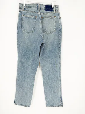 Abercrombie & Fitch Curve Love 90s Straight Jeans Womens 29 Blue Ultra High Rise thumbnail 4