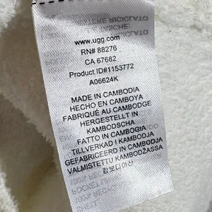 UGG Lenny II Cozy Sweater Knit Robe Cream 1153772 M Medium NWT thumbnail 7