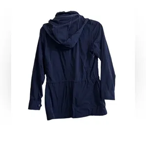 LAUREN RALPH LAUREN Women's Drawstring Waist Button Up Jacket Top TEDO sz S thumbnail 3
