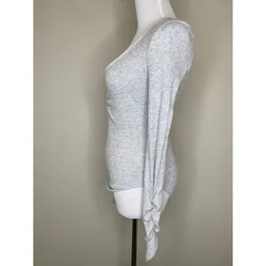 NWT Free People OB878253 Pebble Gray Cozy Up With Me Bodysuit Sz Small thumbnail 3
