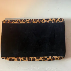 J. Crew Animal Print Clutch with Black Corners - new! thumbnail 3