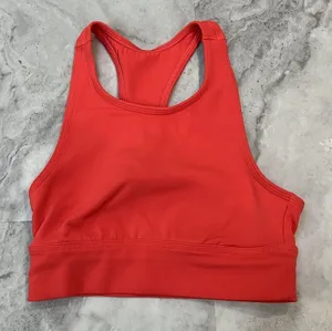Aerie Sports Bra Chill Play Move Strappy Crisscross Unlined Coral Size XS Xsmall thumbnail 1