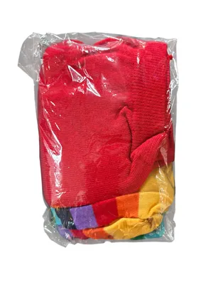 Wonderland Costumes Rainbow Striped Tights Women OS Stretch Thigh High WITCH thumbnail 3