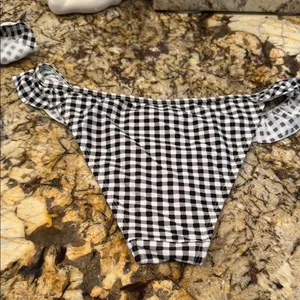 Gingham Black and White Bikini Set thumbnail 6