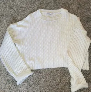 Fitz + Eddi White Knit Sweater thumbnail 1