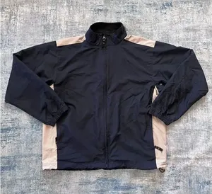 Cutter & Buck Dark Navy Blue and Cream Color Block Light Jacket Women's L thumbnail 1