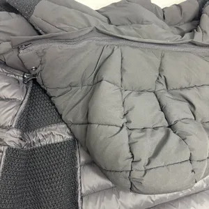 MICHAEL Michael Kors Ultra‎ light weight Black Puffer Jacket with Knit Sleeves M thumbnail 13