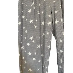 Free Press Purple Star Waffle Knit PJ Loungewear Sleep Pants Women Sz S thumbnail 4
