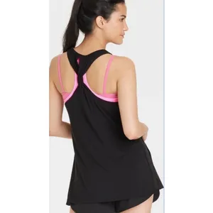 JoyLab Women Black‎ Twisted Racerback Keyhole Activewear Tank Top Small thumbnail 2