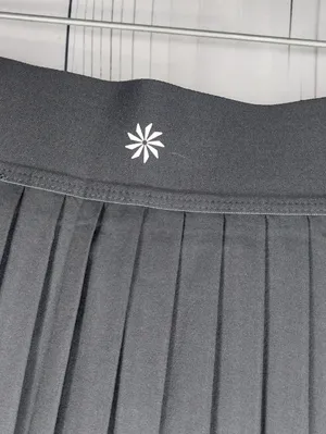 Athleta Match Point Black Pleated Activewear Tennis Sporty Mini Skirt/Skort thumbnail 4