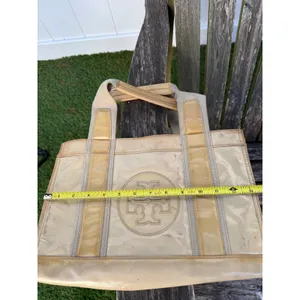 Tory Burch Coated Twill‎ Mini Tory Tote SEE PHOTOS. W thumbnail 9
