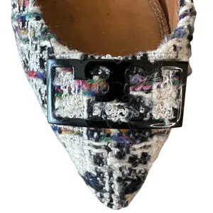 Tory Burch Gigi Tweed Pointed Toe Flats‎ Multicolor 6.5 thumbnail 9