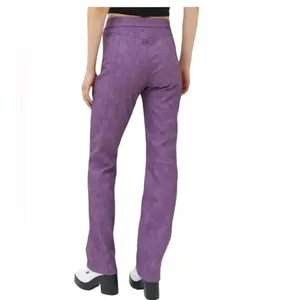 I.AM.GIA Saros Straight Leg Purple Faux Leather Pants NWT S thumbnail 3