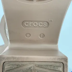 Crocs Brooklyn Slide Block High Shine Heel Sandals Latte Tan Women 11 Chunky Y2K thumbnail 8