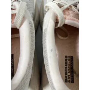 Skechers‎ Max Cushioning Mesh Sneakers Women 9.5 Gray Pink Natural Rocker Sole thumbnail 6