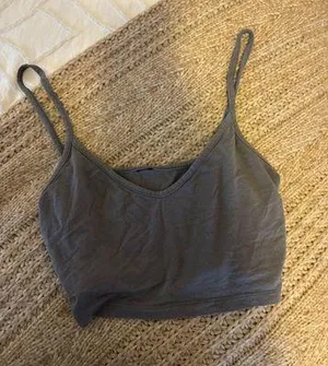 Scoop Neck Grey Crop Size XS thumbnail 3