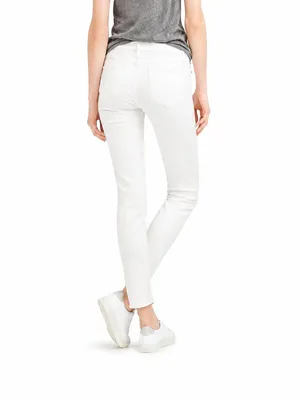 J. Crew 8" Toothpick Denim Ankle Jean in White Wash Size 27 thumbnail 2