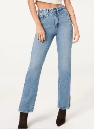 Good American Good Boy Straight Jeans thumbnail 1