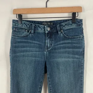 prAna Kara Skinny Jeans Womens 6/28 Blue Denim‎ Organic Cotton Stretch Mid Rise thumbnail 3