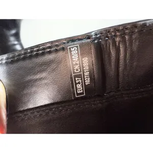 Zara $139 Faux Leather Black Boots Chunky Block Low‎ Rubber Heel Hunting Moto thumbnail 9