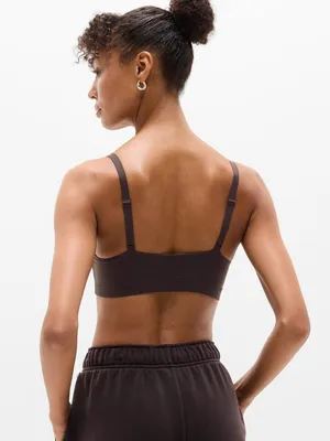 New Athleta S Vitaform BodyMove Scoop Bralette Truffle Small D-DD thumbnail 2