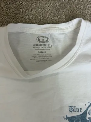 Malibu Tshirts White Blue Goose Honolulu shirt size small thumbnail 5