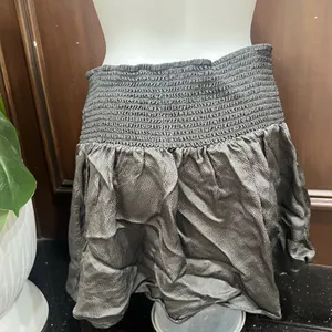 Aerie Gray Skorts with Ruched Waistband and Flowy Silhouette thumbnail 3