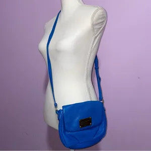 Marc by Marc Jacobs Blue Leather Classic Q Isabelle Crossbody Bag Small Purse thumbnail 2