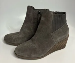 Toms dark gray Sadie wedge Booties size 5.5‎ thumbnail 1