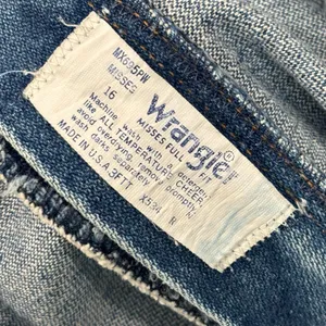 Vintage Wrangler Blue Jeans Straight Leg Size 16 Misses thumbnail 7