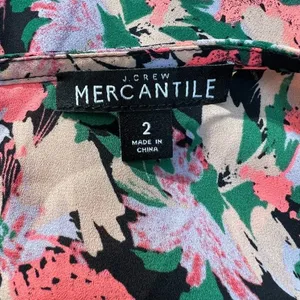 J Crew Mercantile Dress 2 Draped‎ Waist Floral Multicolor A-Line Sleeveless thumbnail 8