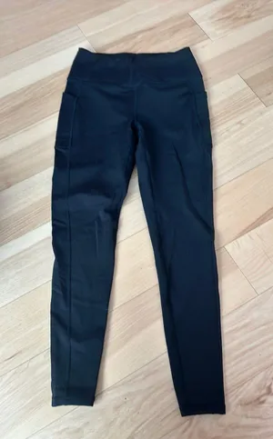 fleece lined leggings Black thumbnail 1