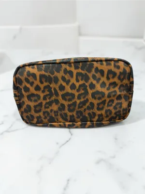 Animal Print Shoulder Bag Boho Chic Brown Trim Magnetic Snap thumbnail 8