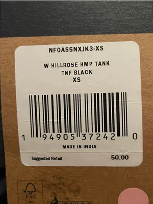 NWT The North Face Women's Hillrose Hemp Black Tank Cami Top Size XS thumbnail 8