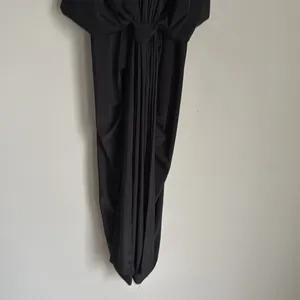 NEW MISA Los Angeles Domino Draped Mini Dress in Black XS thumbnail 8