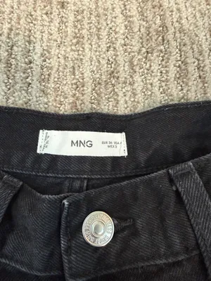 Mango Black jean shorts thumbnail 4