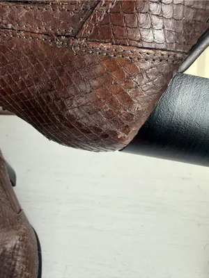 Firenze New Size 6 M 36 Brown Reptile Textured Leather Pointy Toe Boots Booties thumbnail 12