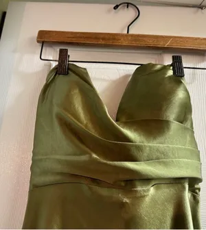 Billy J Valerie Olive Strapless Maxi Dress thumbnail 8