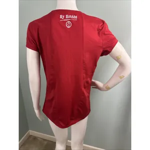 ALO Women's Red Performance Will Run For Beer Coolfit My Mottoz Shirt Sz XL thumbnail 6
